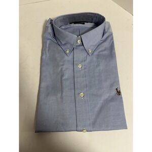 Ralph Lauren, Men's Classic Fit Long Sleeve Button Down, Blue, Size 16 34/35
